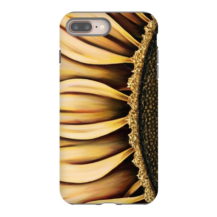 iPhone 8 plus StrongFit Sunflower by Denise Cassidy Wood