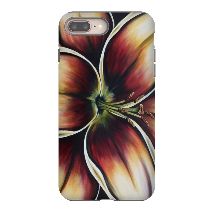 iPhone 8 plus StrongFit Sunset Lily by Denise Cassidy Wood