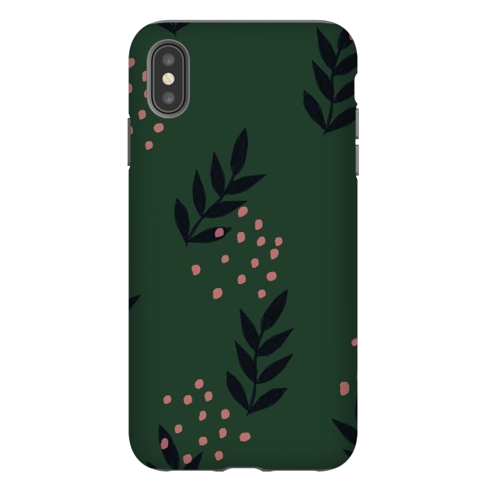 iPhone Xs Max StrongFit Simple inky sprigs by lauradidthis