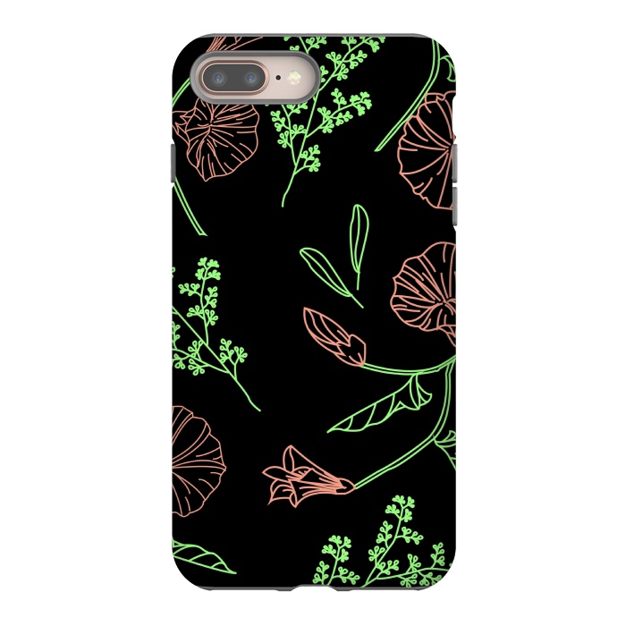 iPhone 8 plus StrongFit floral design 3 by MALLIKA