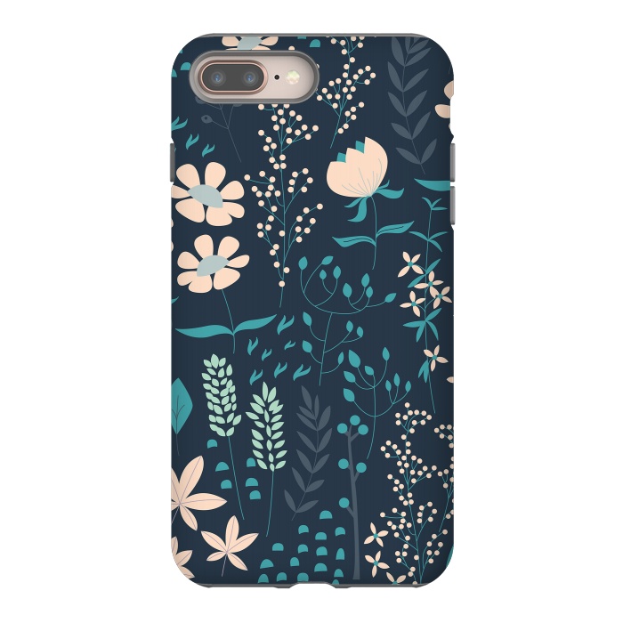 iPhone 8 plus StrongFit Spring Garden Blue by Jelena Obradovic