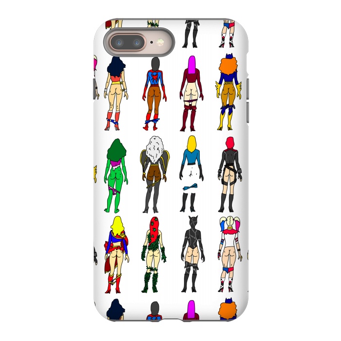 iPhone 8 plus StrongFit Superhero Butts - Girls by Notsniw
