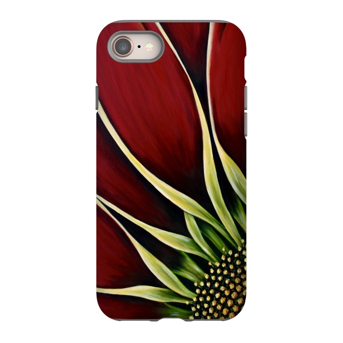 iPhone 8 StrongFit Red Gazania II by Denise Cassidy Wood