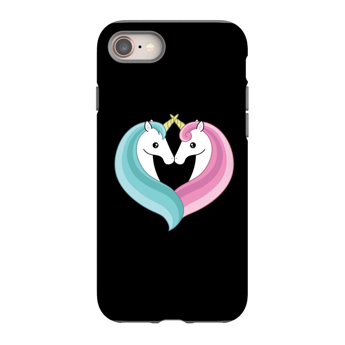 iPhone 8 StrongFit Unicorn heart by Laura Nagel
