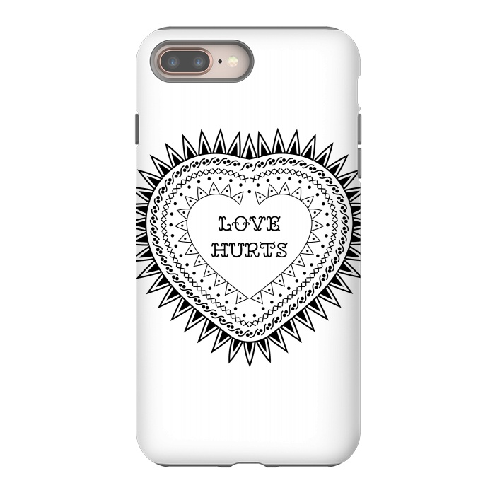 iPhone 8 plus StrongFit Love hurts by Laura Nagel
