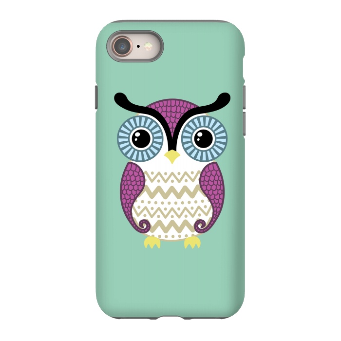 iPhone 8 StrongFit Cute owl by Laura Nagel