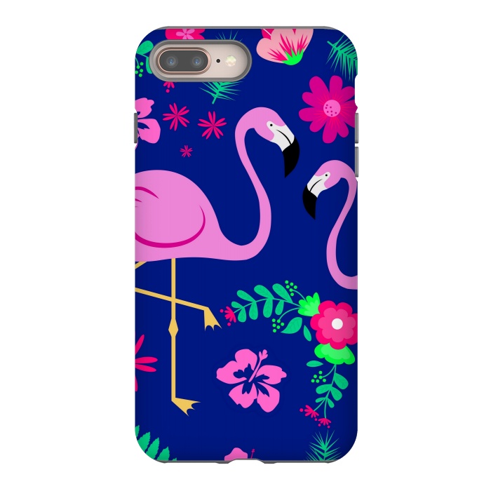 iPhone 8 plus StrongFit flamingo pattern by MALLIKA