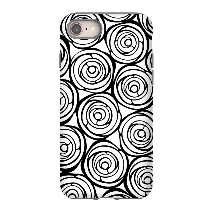 iPhone 8 StrongFit Black Roses by Julia Grifol