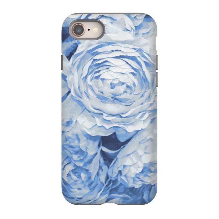 iPhone 8 StrongFit Blue roses by Julia Grifol