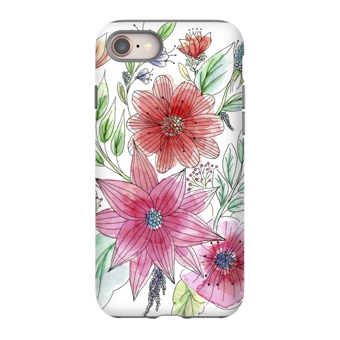 iPhone 8 StrongFit Wild flowers by Julia Grifol