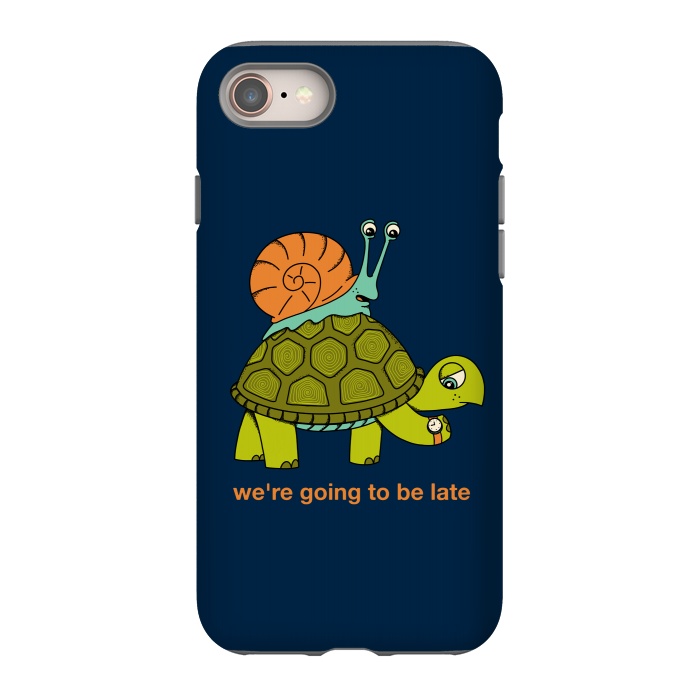 iPhone 8 StrongFit Turtle and Snail by Coffee Man