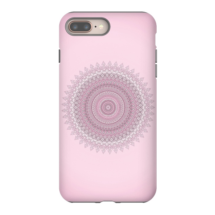 iPhone 8 plus StrongFit Soft Pink Mandala by Andrea Haase