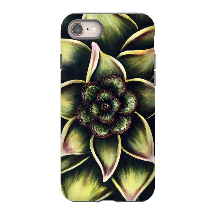 iPhone 8 StrongFit Succulent by Denise Cassidy Wood