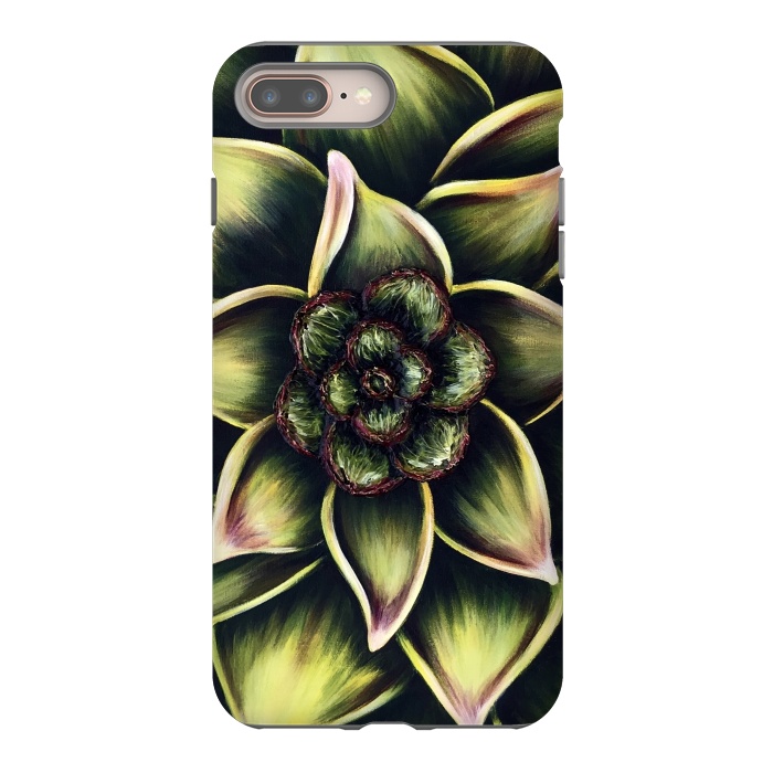iPhone 8 plus StrongFit Succulent by Denise Cassidy Wood