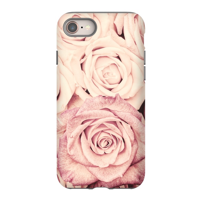 iPhone 8 StrongFit Pink Vintage Roses by  Utart