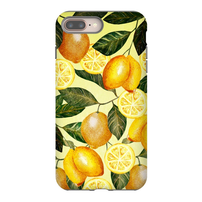 iPhone 8 plus StrongFit Lemon Pattern by  Utart