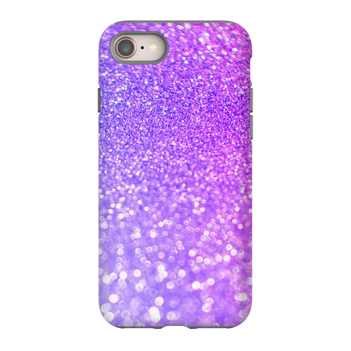 iPhone 8 StrongFit Purple Pink Glitter Dream by  Utart
