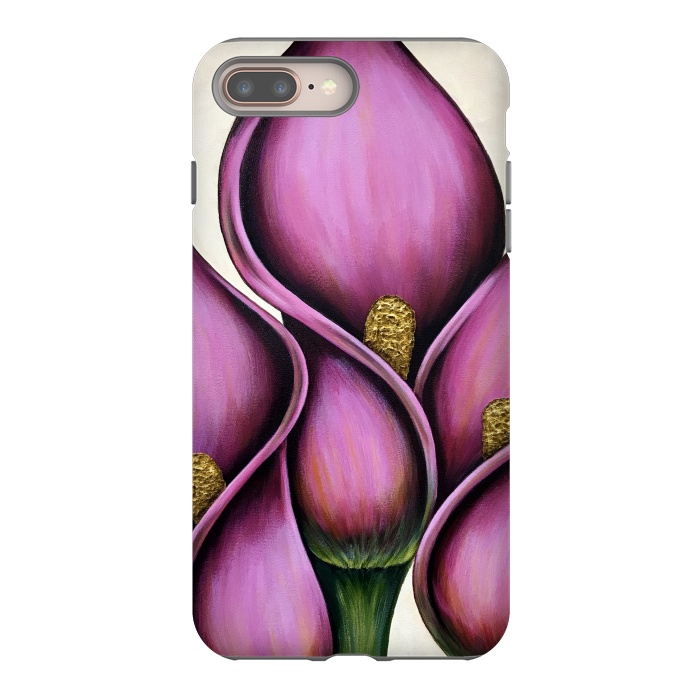 iPhone 8 plus StrongFit New Pink Calla Lilies by Denise Cassidy Wood
