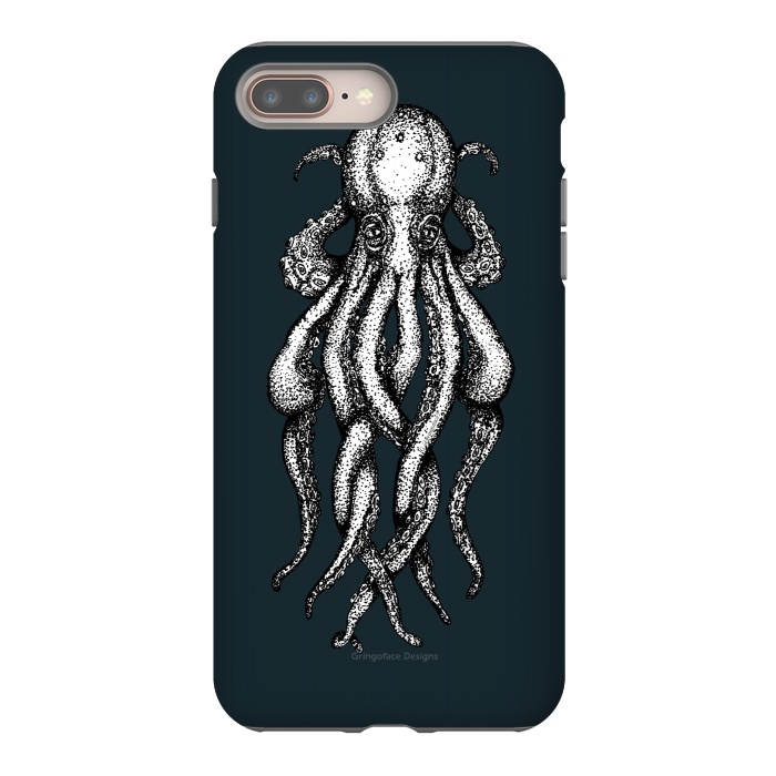 iPhone 8 plus StrongFit Octopus 1 by Gringoface Designs
