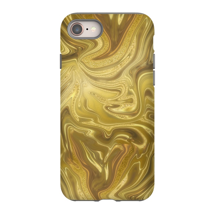 iPhone 8 StrongFit Liquid Gold by Andrea Haase