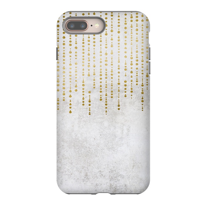 iPhone 8 plus StrongFit Golden Rhinestone Embellishment by Andrea Haase