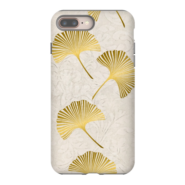 iPhone 8 plus StrongFit Golden Gingko Leaves by Andrea Haase