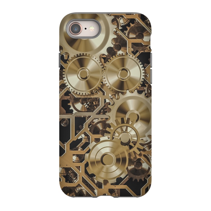 iPhone 8 StrongFit Steampunk Gold by Andrea Haase