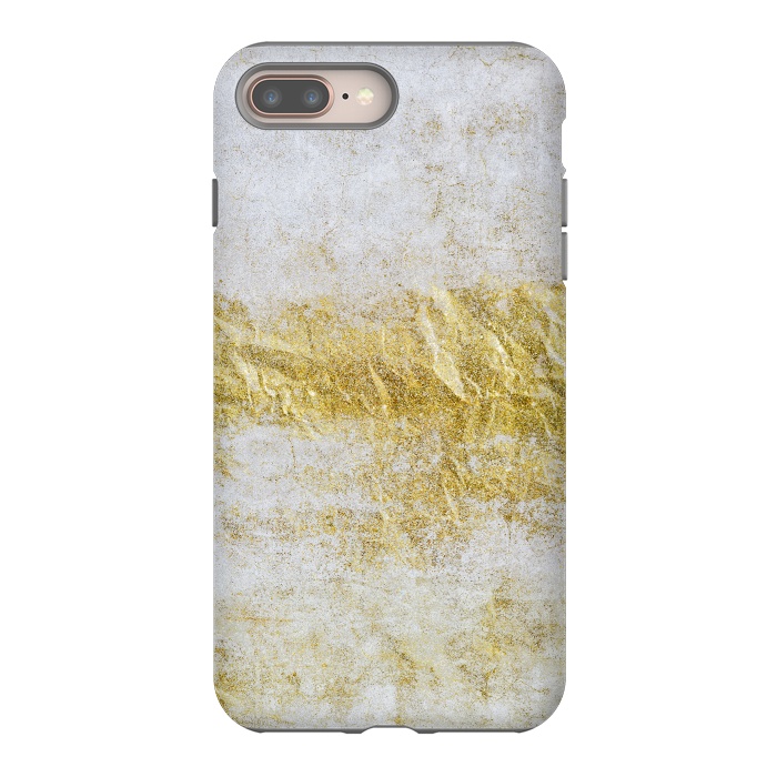 iPhone 8 plus StrongFit Concrete And Gold 2 by Andrea Haase