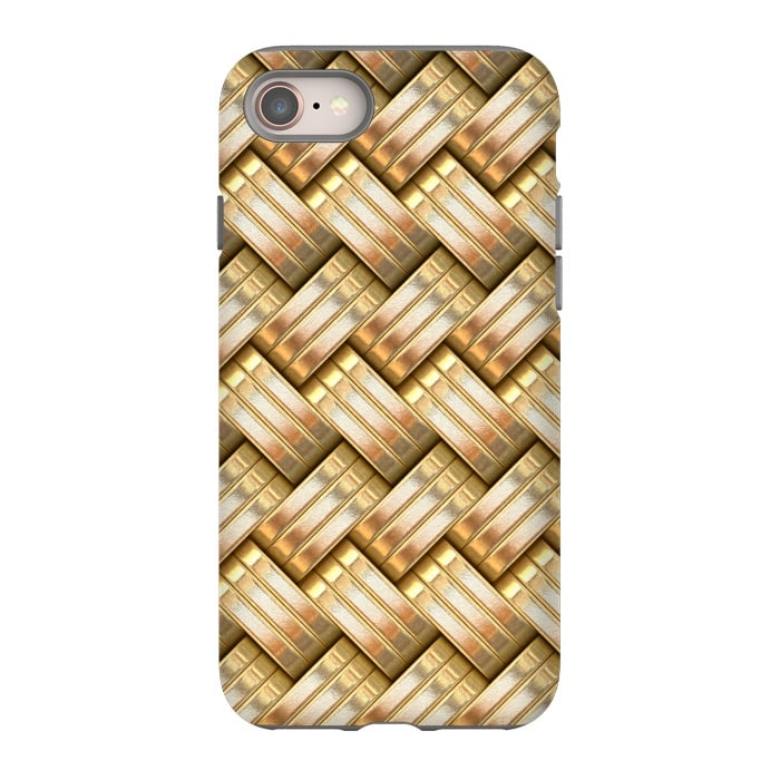 iPhone 8 StrongFit Golden Weave by Andrea Haase