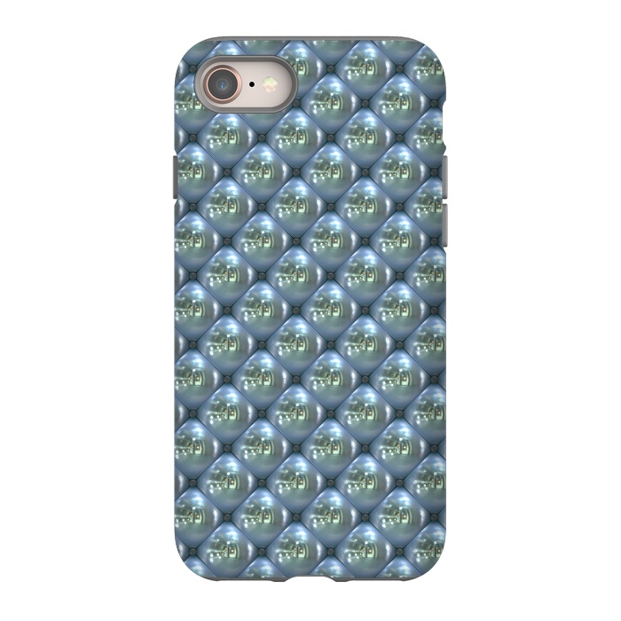 iPhone 8 StrongFit Blue Shimmering Pearls by Andrea Haase