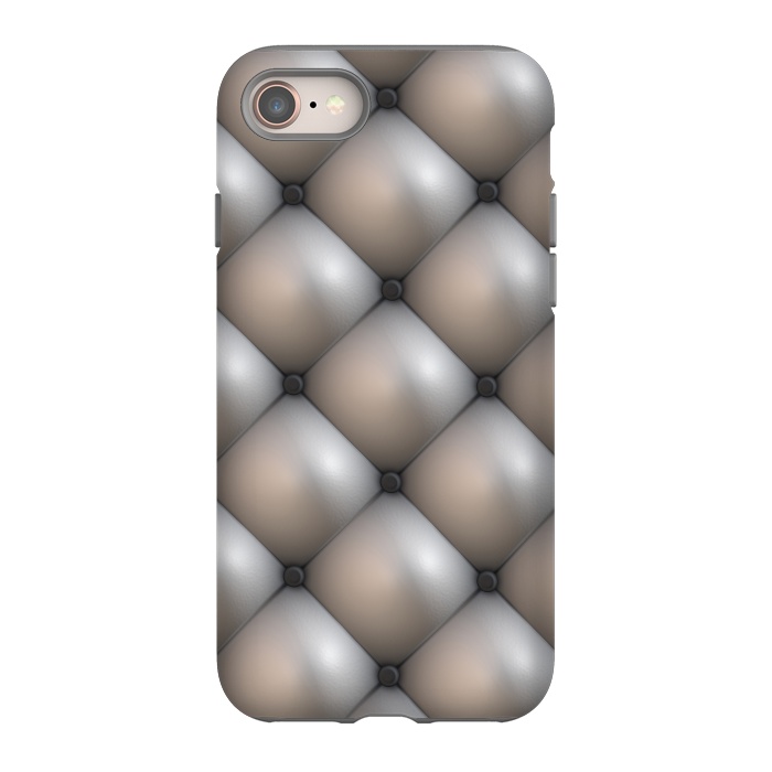 iPhone 8 StrongFit Shimmering Brushed Silver by Andrea Haase