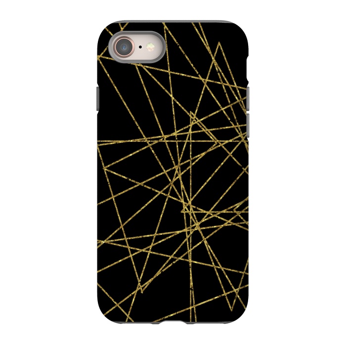 iPhone 8 StrongFit Golden Lines by Andrea Haase