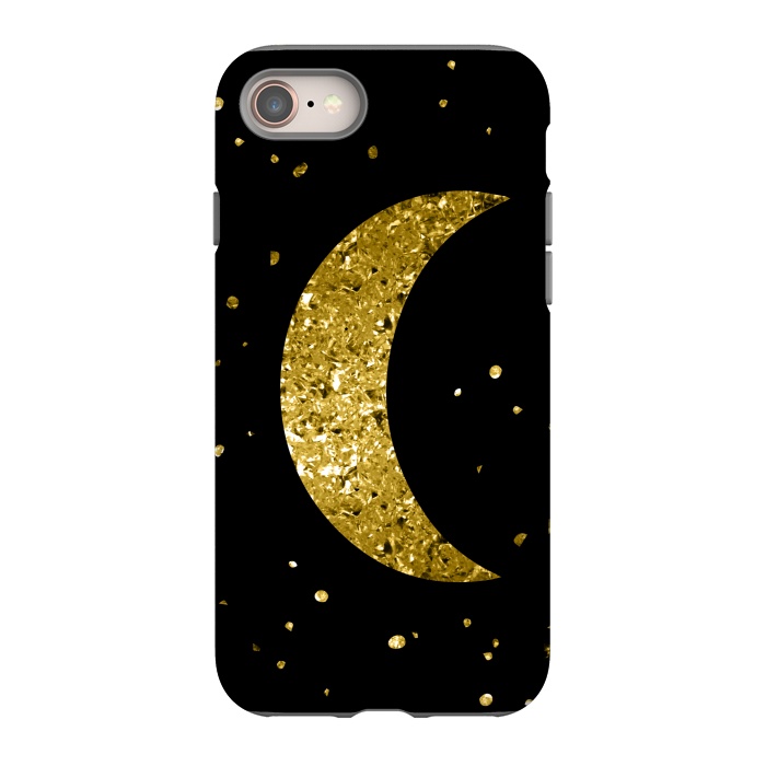 iPhone 8 StrongFit Sparkling Golden Moon by Andrea Haase