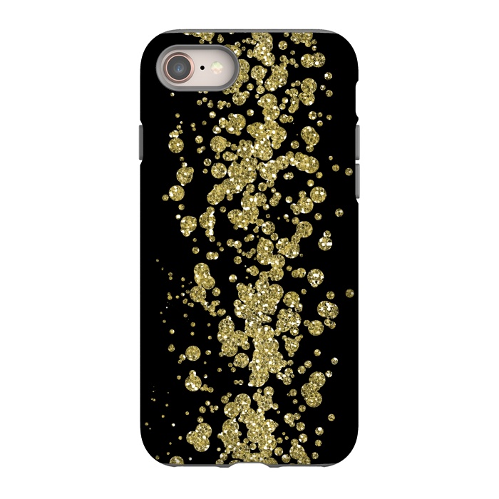 iPhone 8 StrongFit Glamorous Golden Glitter by Andrea Haase