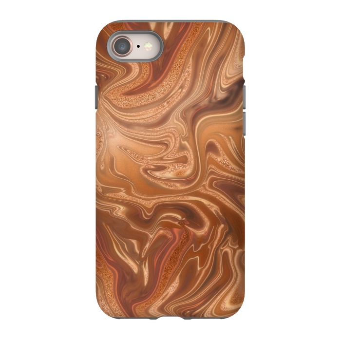 iPhone 8 StrongFit Shimmering Copper Glamorous Luxury 2 by Andrea Haase