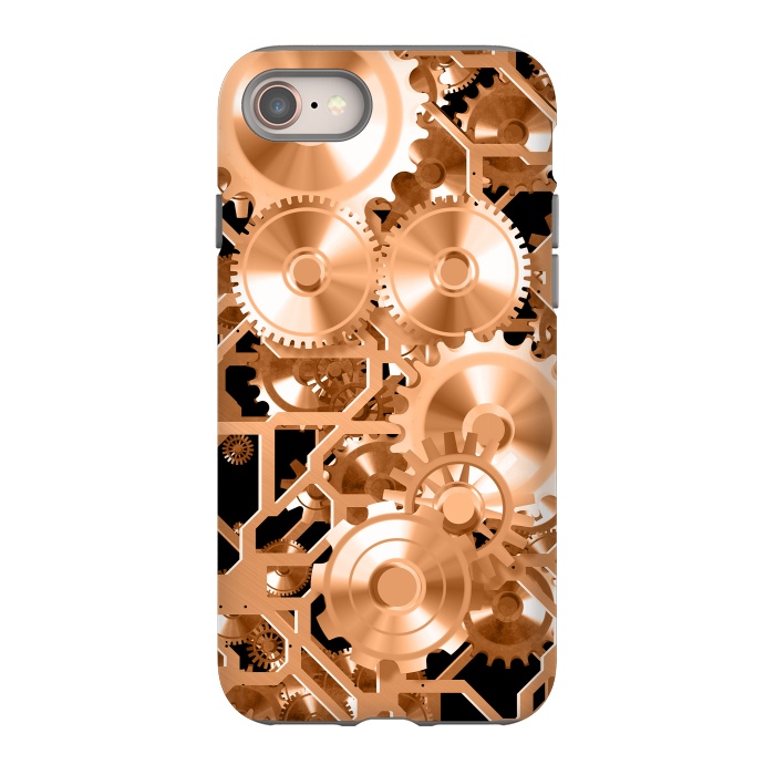 iPhone 8 StrongFit Copper Steampunk by Andrea Haase