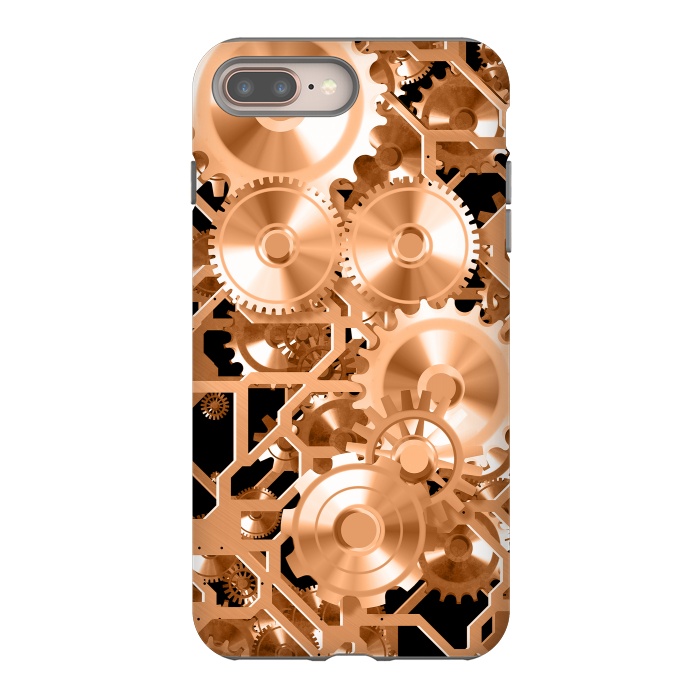 iPhone 8 plus StrongFit Copper Steampunk by Andrea Haase