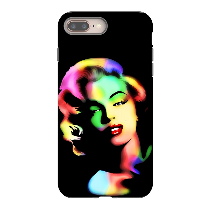iPhone 8 plus StrongFit Marilyn Monroe Rainbow Colors  by BluedarkArt