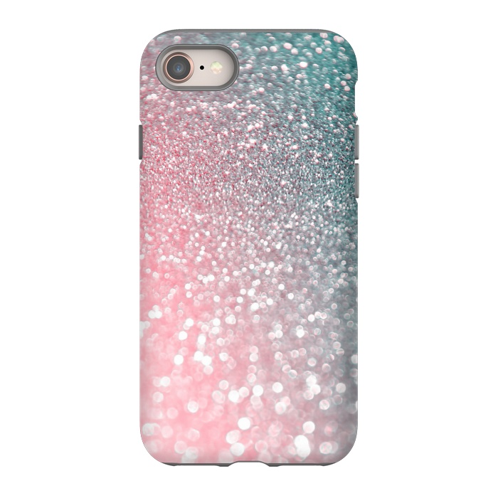 iPhone 8 StrongFit Ice Pink Faux Glitter by  Utart