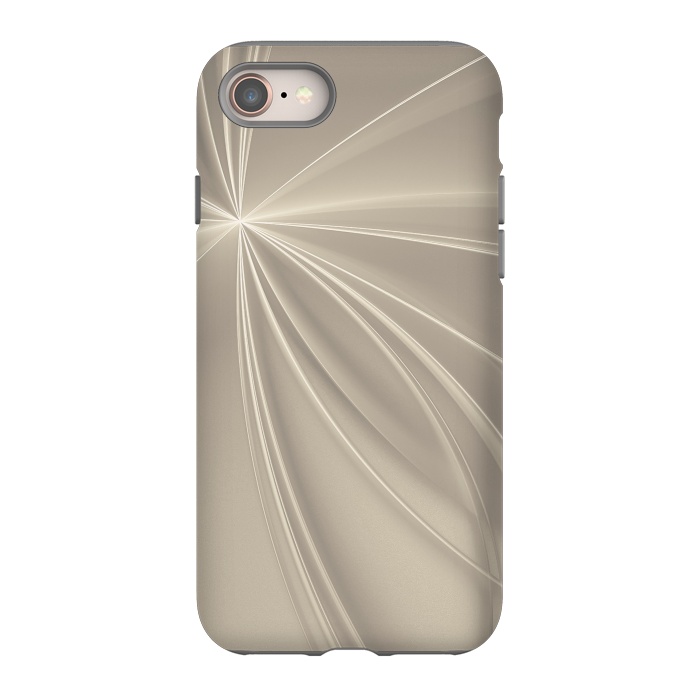 iPhone 8 StrongFit Shining Rays In Soft Gold by Andrea Haase