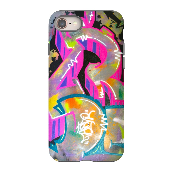 iPhone 8 StrongFit Colorful Grafitti Tag by Andrea Haase