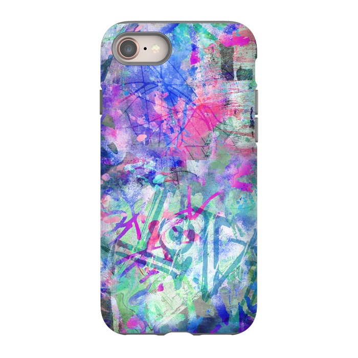 iPhone 8 StrongFit Colorful Grafitti by Andrea Haase