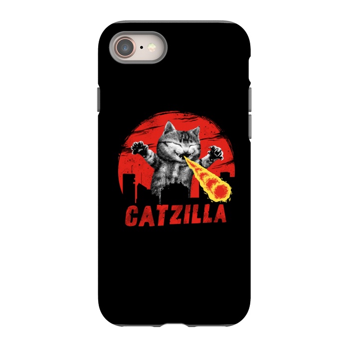 iPhone 8 StrongFit Catzilla by Vincent Patrick Trinidad