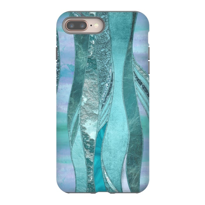 iPhone 8 plus StrongFit Turquoise Green Glamour by Andrea Haase