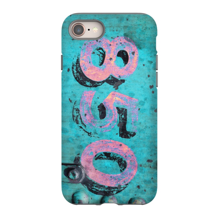 iPhone 8 StrongFit Number 850 Spray Paint Grunge by Andrea Haase
