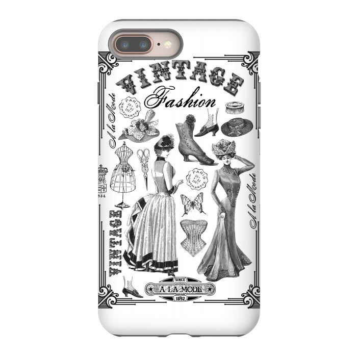 iPhone 8 plus StrongFit Vintage Fashion Ladies by Andrea Haase