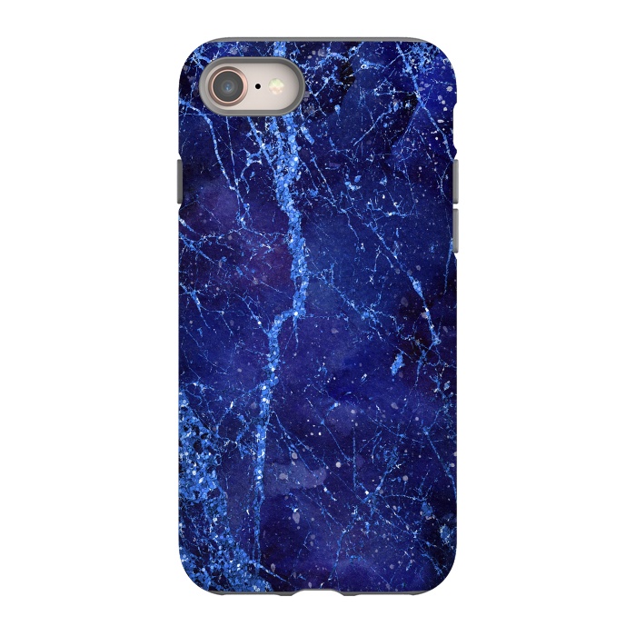 iPhone 8 StrongFit Blue Marbled Glitter 2 by Andrea Haase