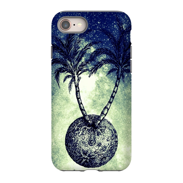 iPhone 8 StrongFit Paradise is on the Moon by Gringoface Designs