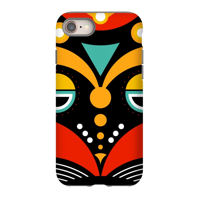 iPhone 8 StrongFit rasta tribal mask by TMSarts