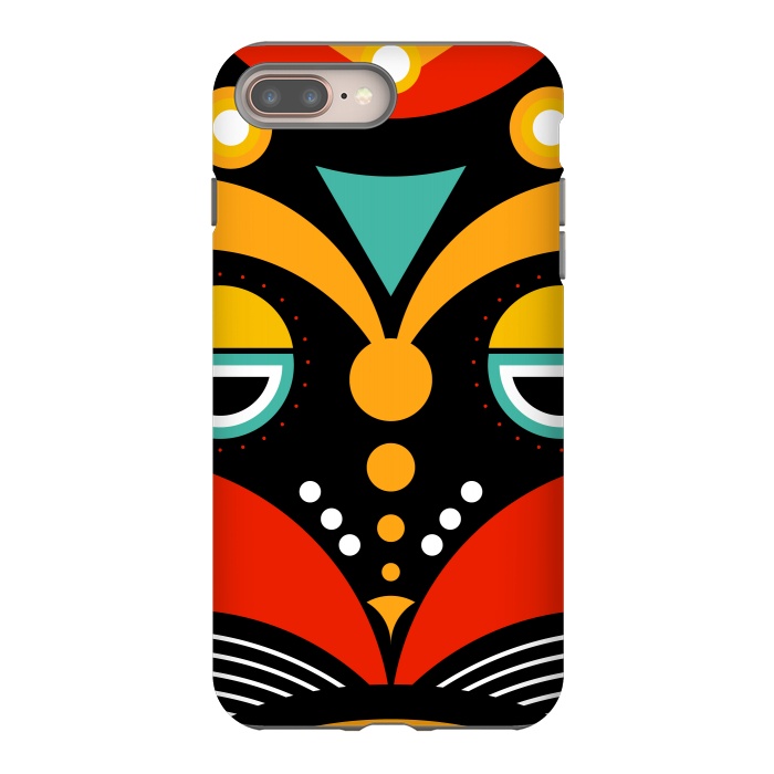 iPhone 8 plus StrongFit rasta tribal mask by TMSarts